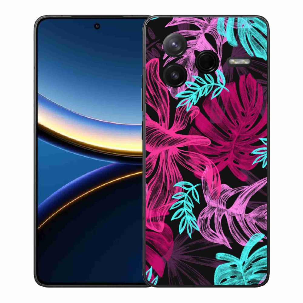 Gelový kryt mmCase na Xiaomi Poco F7 Pro - květiny 1