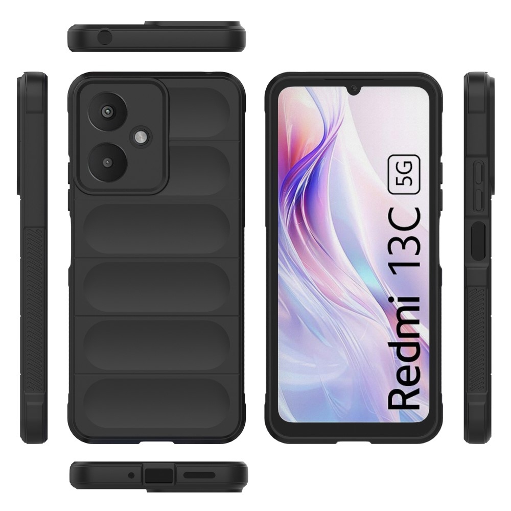 Rugg odolný gelový obal na Xiaomi Redmi 13C 5G - černý