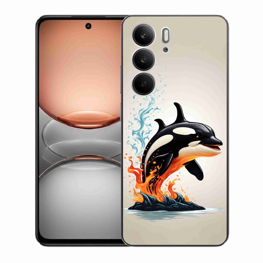 Gelový kryt mmCase na Realme C75 - kosatka