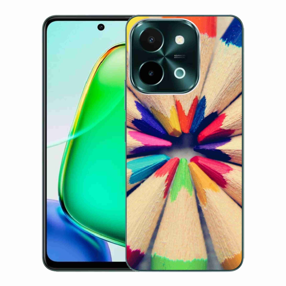 Gelový kryt mmCase na Vivo Y28 - pastelky 