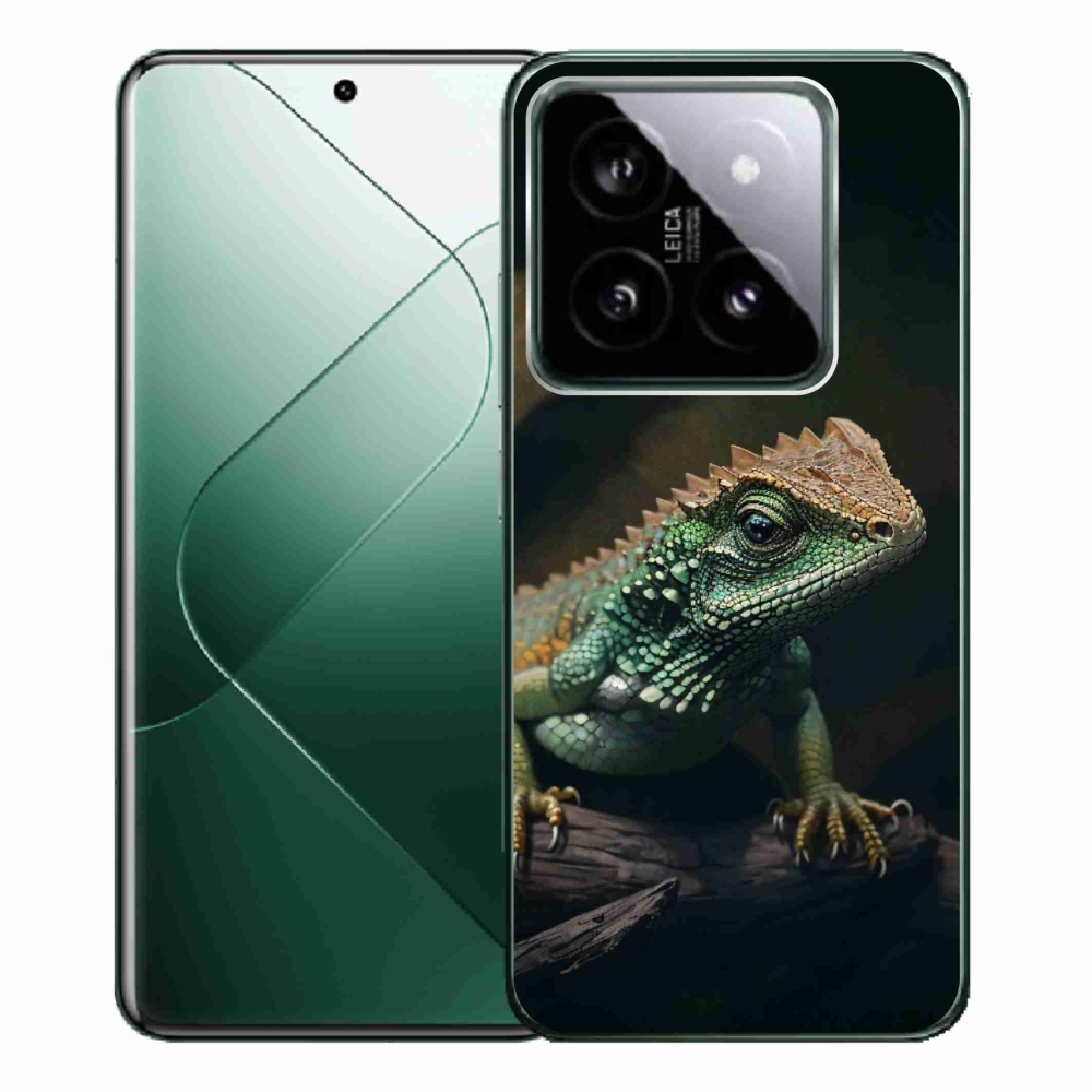 Gelový kryt mmCase na Xiaomi 14 Pro - ještěr