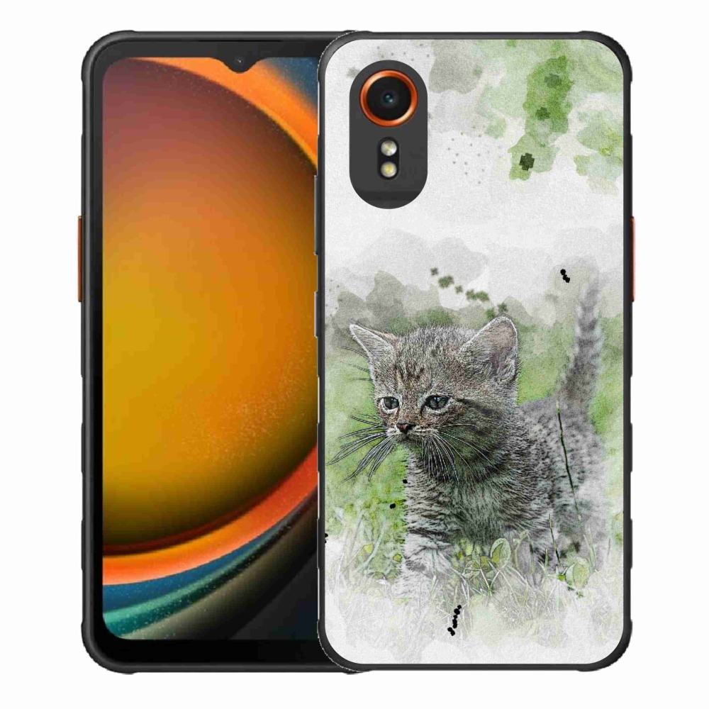 Gelový kryt mmCase na Samsung Galaxy Xcover 7 - roztomilé kotě 1