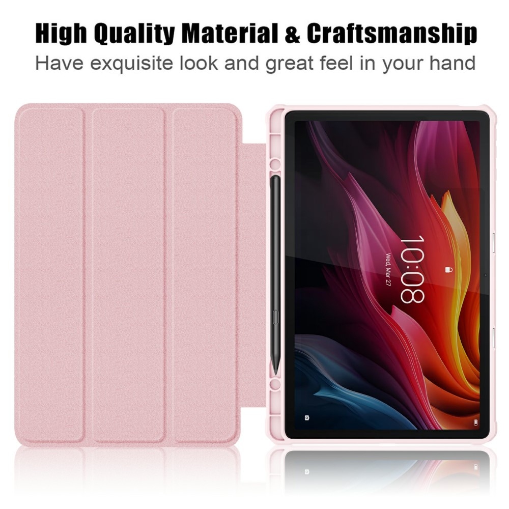 Case chytré zavírací pouzdro na tablet Lenovo Tab K11 Plus - růžové