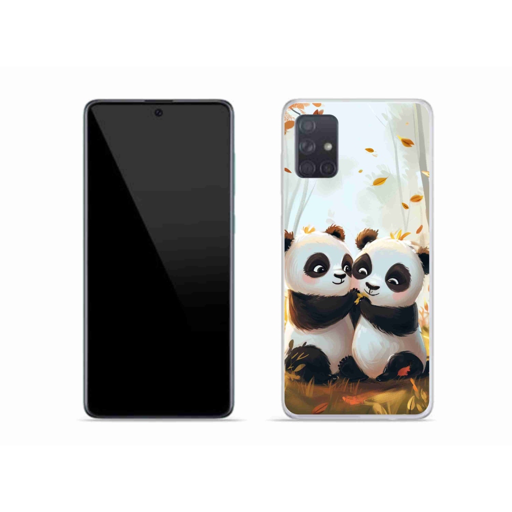 Gelový kryt mmCase na Samsung Galaxy A51 - pandy