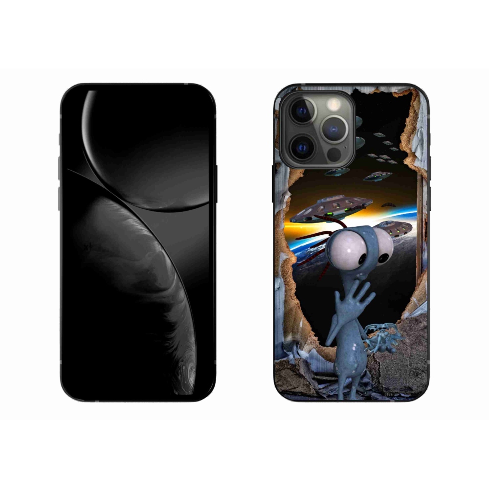 Gelový kryt mmCase na iPhone 13 Pro Max - mimozemšťan