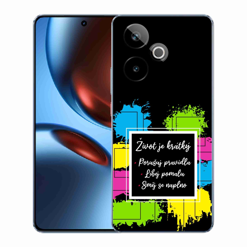 Gelový kryt mmCase na Realme GT 7 5G/GT 7T 5G - citát 5 černé pozadí