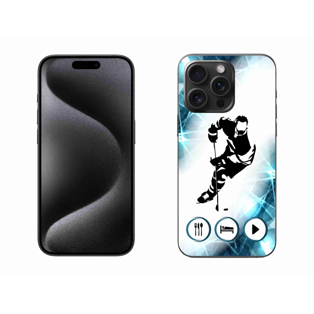 Gelový kryt mmCase na iPhone 15 Pro Max - hokej 1