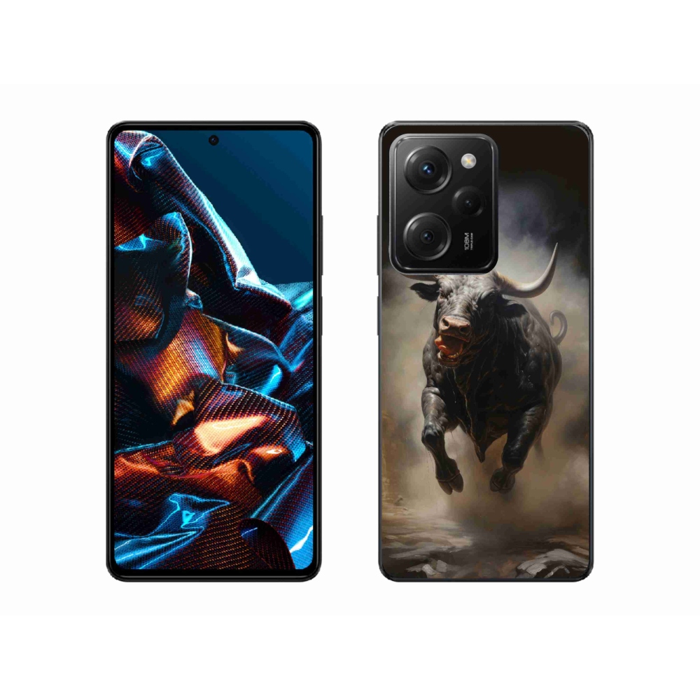 Gelový kryt mmCase na Xiaomi Poco X5 Pro 5G - rozzuřený býk