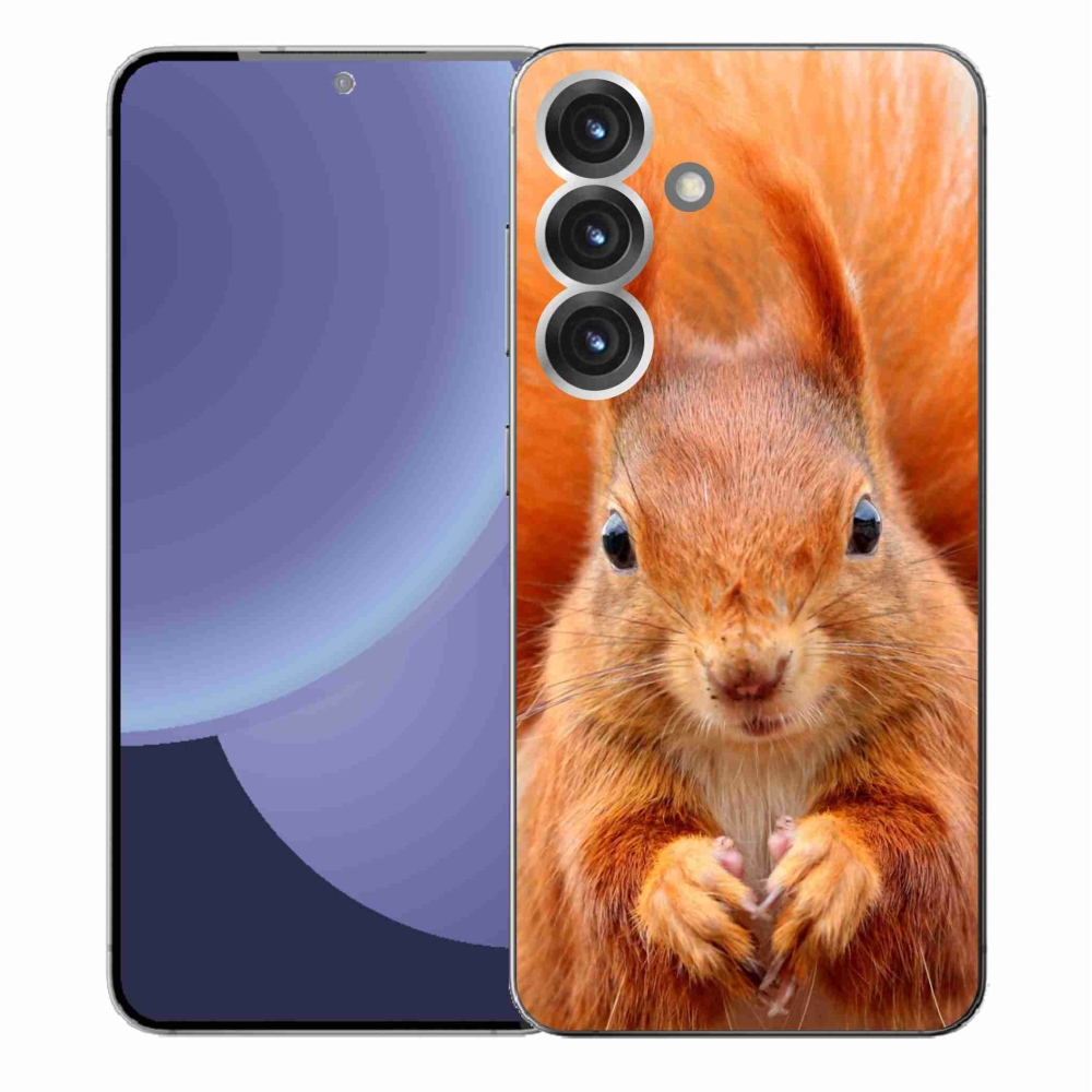 Gelový kryt mmCase na Samsung Galaxy S25+ - veverka
