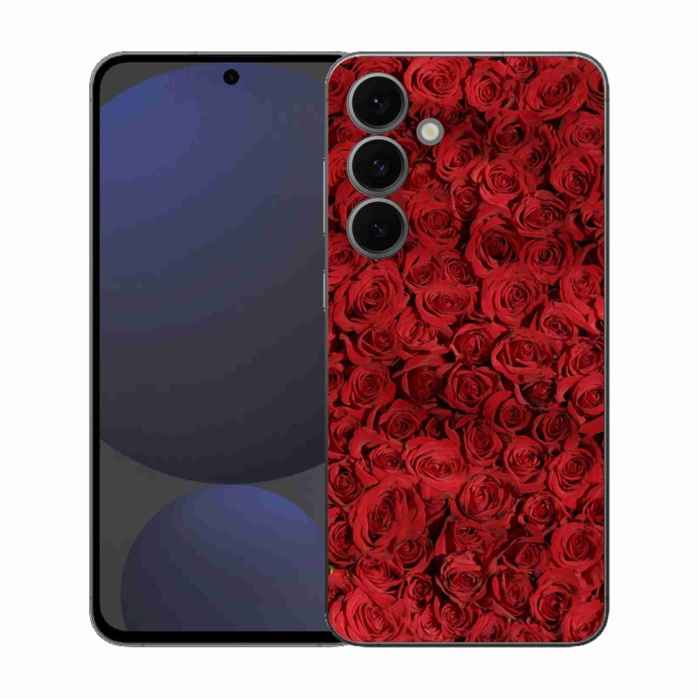 Gelový kryt mmCase na Samsung Galaxy S25 FE - růže