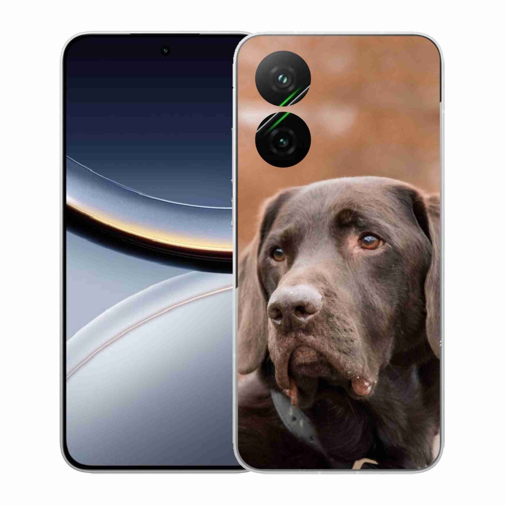 Gelový kryt mmCase na Xiaomi Poco F7 5G - hnědý labrador