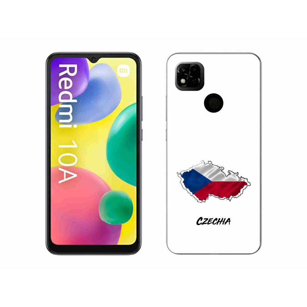 Gelový kryt mmCase na Xiaomi Redmi 10A - Czechia bílé pozadí