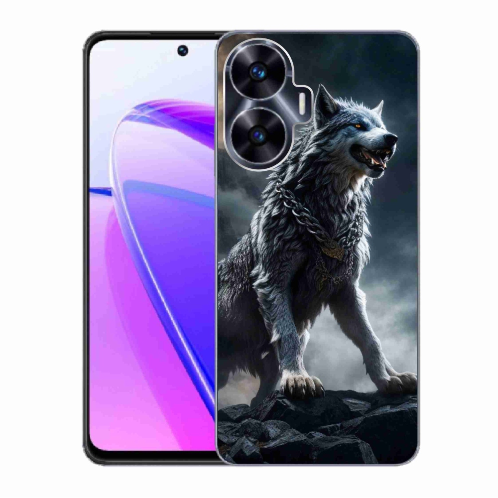 Gelový kryt mmCase na Realme C55 - vlk 1