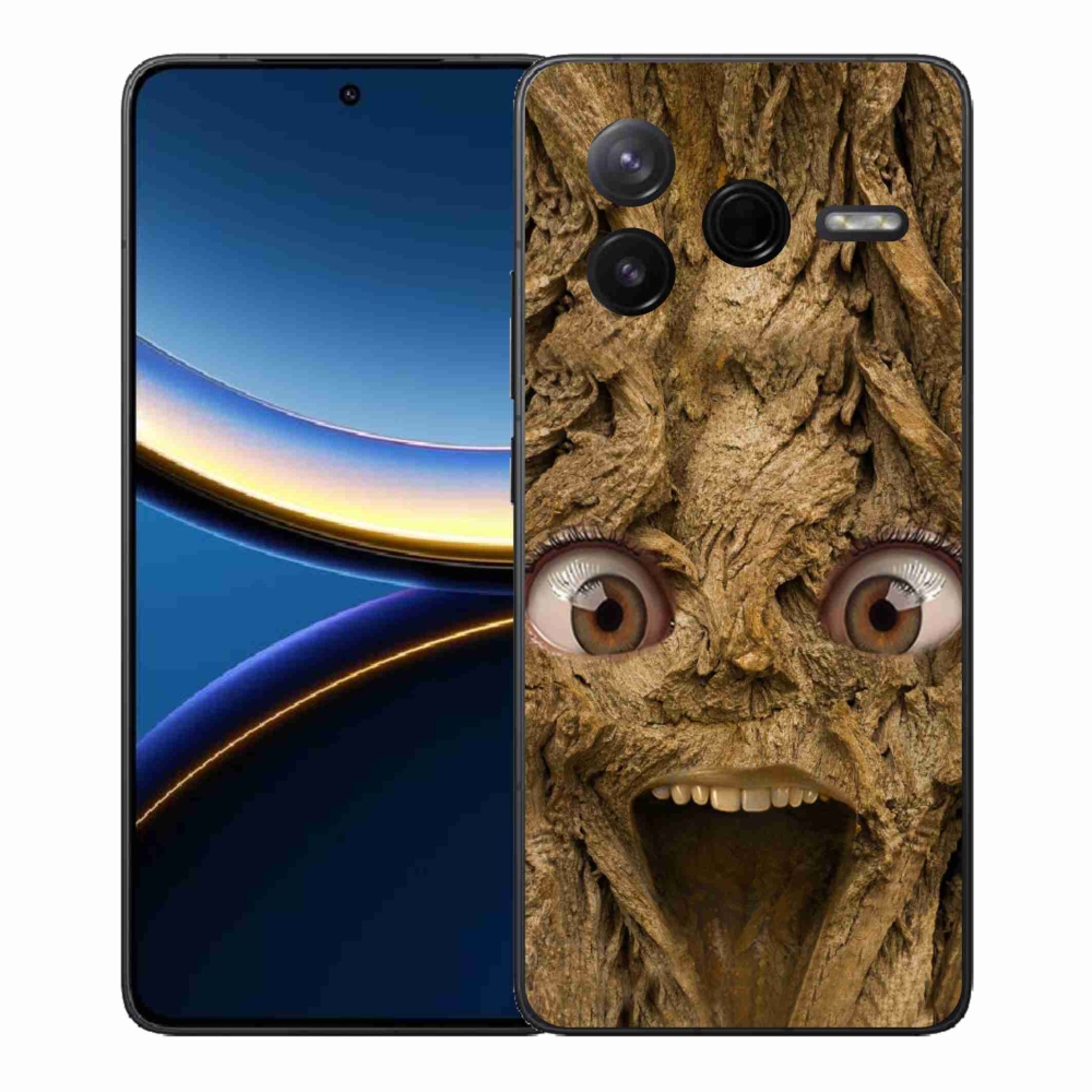 Gelový kryt mmCase na Xiaomi Poco F7 Pro - veselý strom s očima