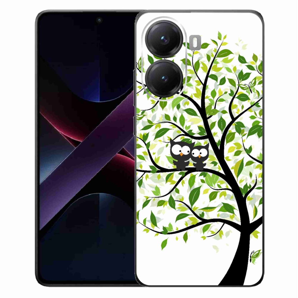 Gelový kryt mmCase na Xiaomi Poco X7 Pro 5G - sovičky na stromě
