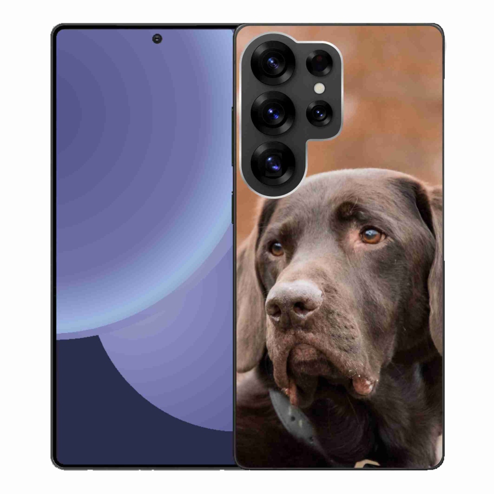 Gelový kryt mmCase na Samsung Galaxy S25 Ultra - hnědý labrador
