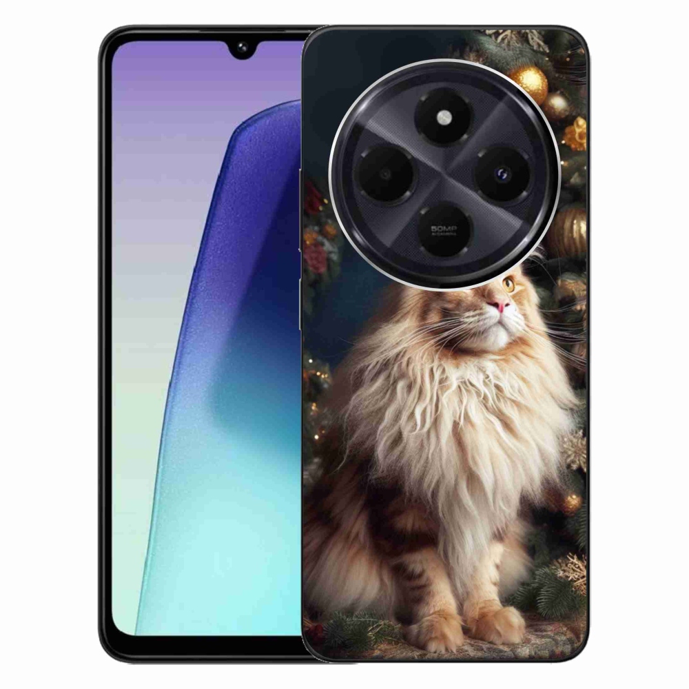 Gelový kryt mmCase na Xiaomi Redmi 14C/Poco C75 - kočka u stromku