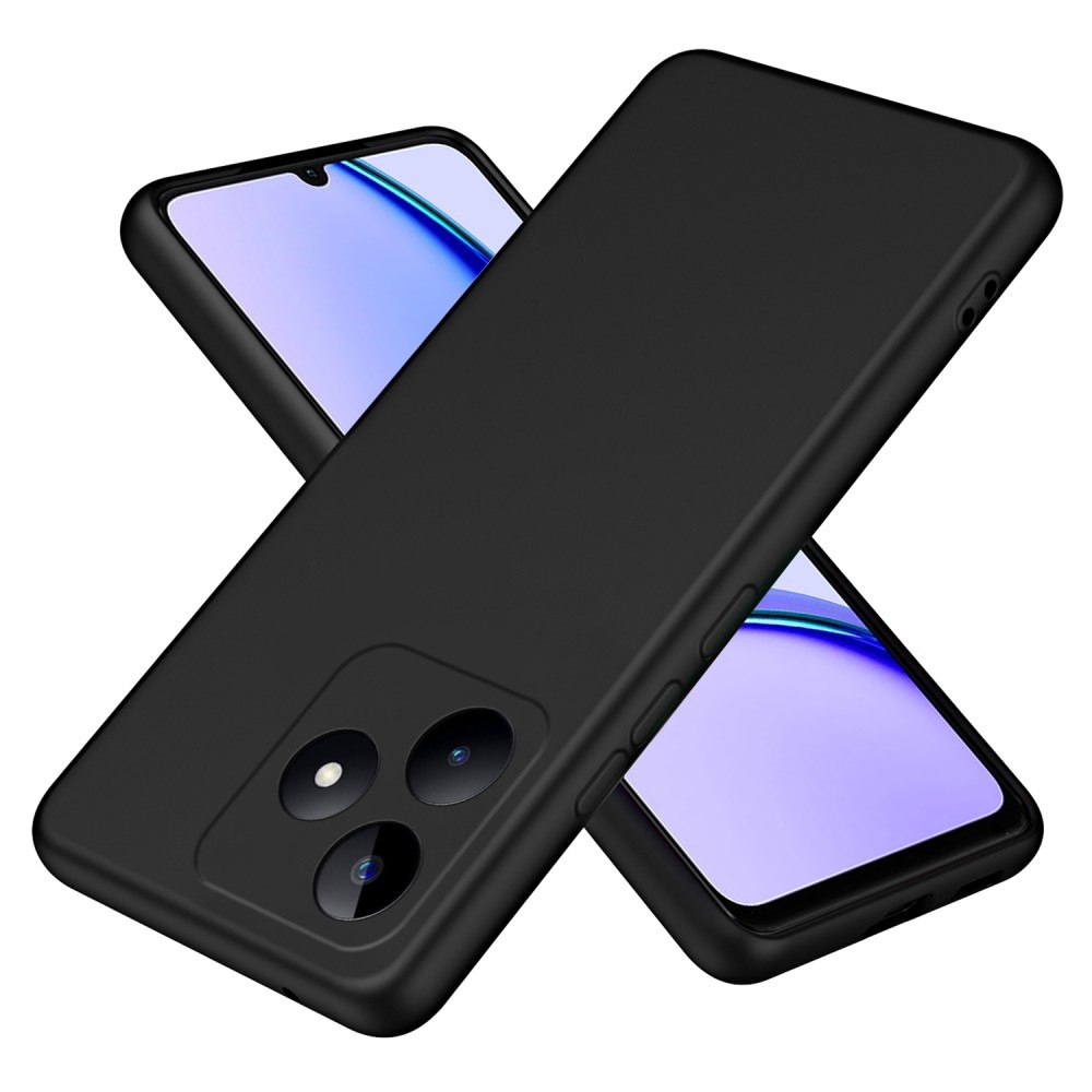 Matte gelový obal na mobil Realme C51/C53 - černý