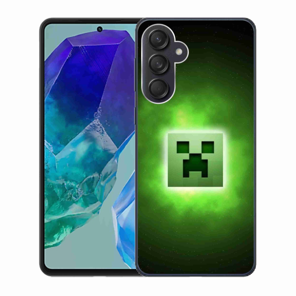 Gelový kryt mmCase na Samsung Galaxy M55 5G - minecraft