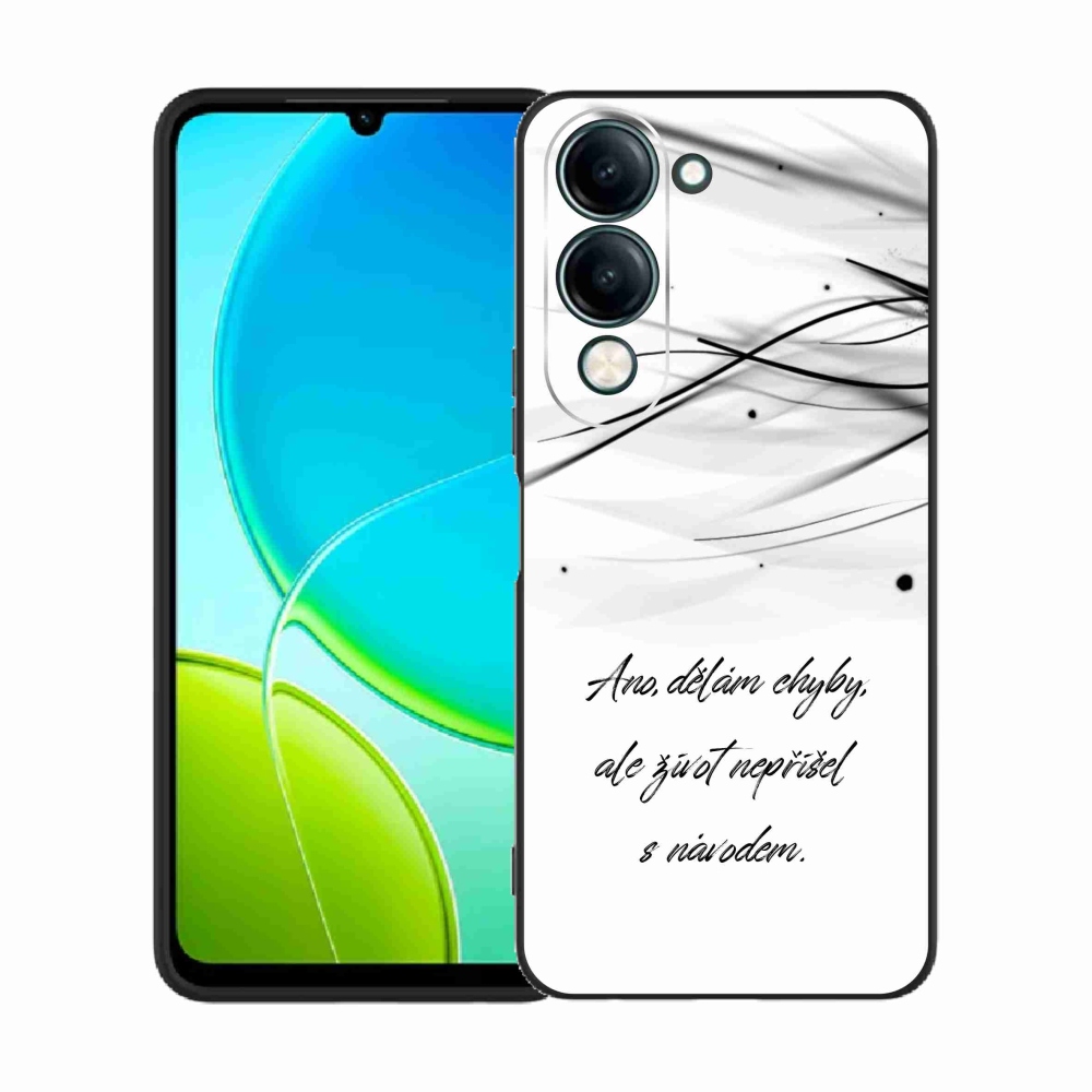 Gelový kryt mmCase na Vivo Y29s 5G - citát bílé pozadí