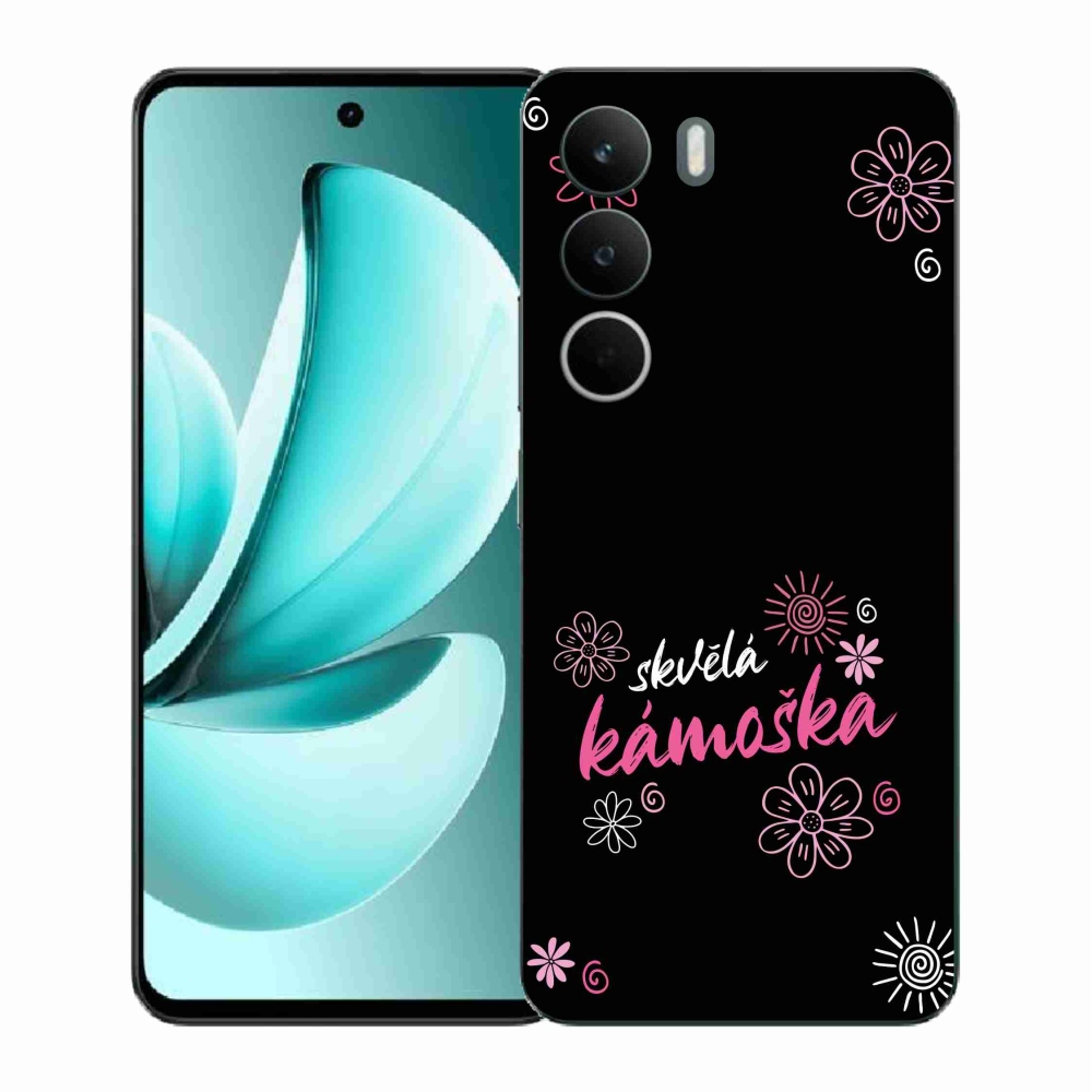 Gelový kryt mmCase na Realme C71 - skvělá kámoška černé pozadí