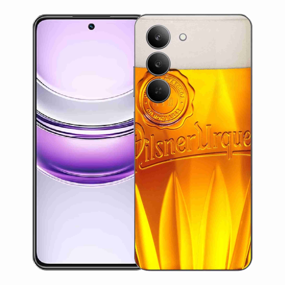 Gelový kryt mmCase na Realme 14x 5G - pivo