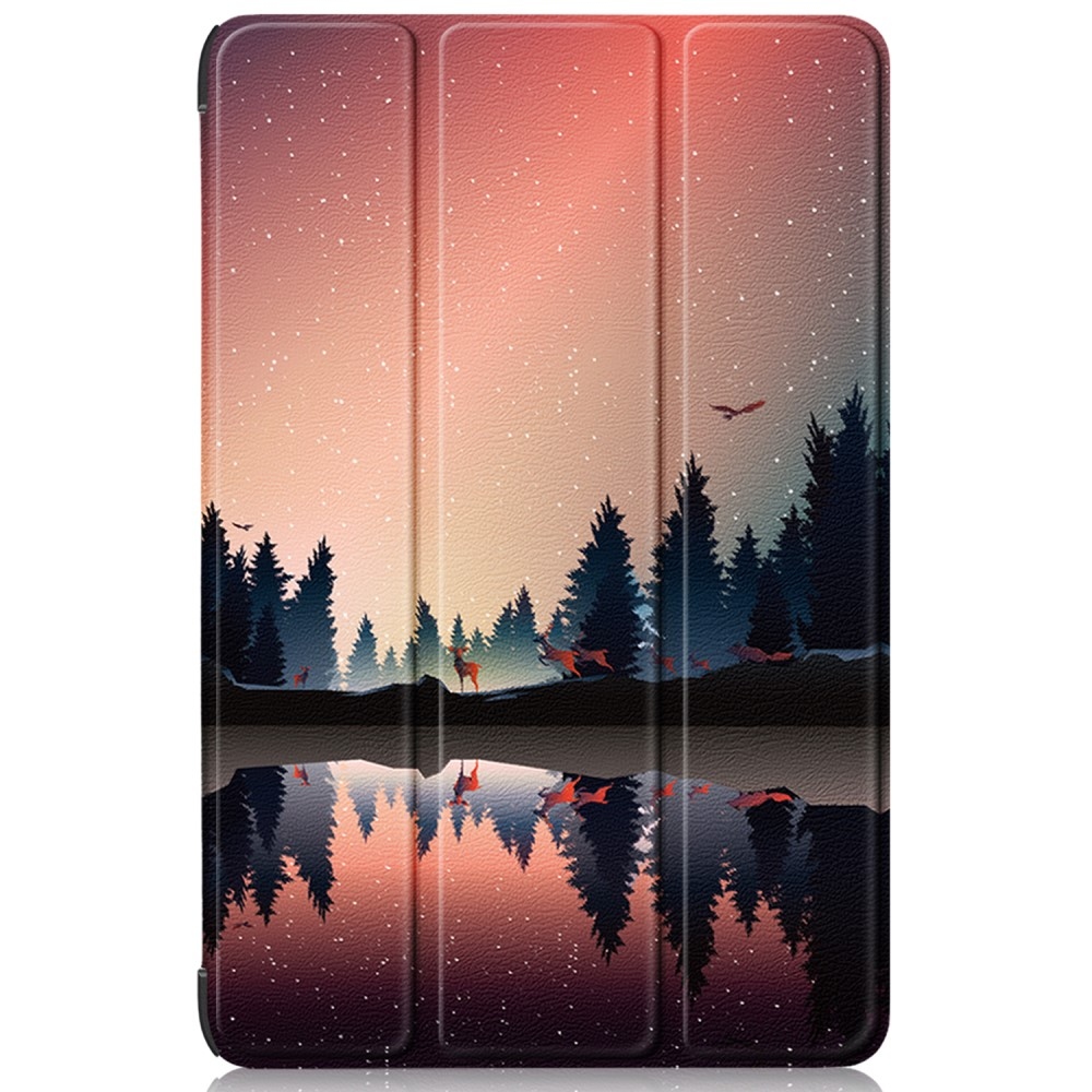 Print chytré zavírací pouzdro na Samsung Galaxy Tab S9/Tab S10 - les