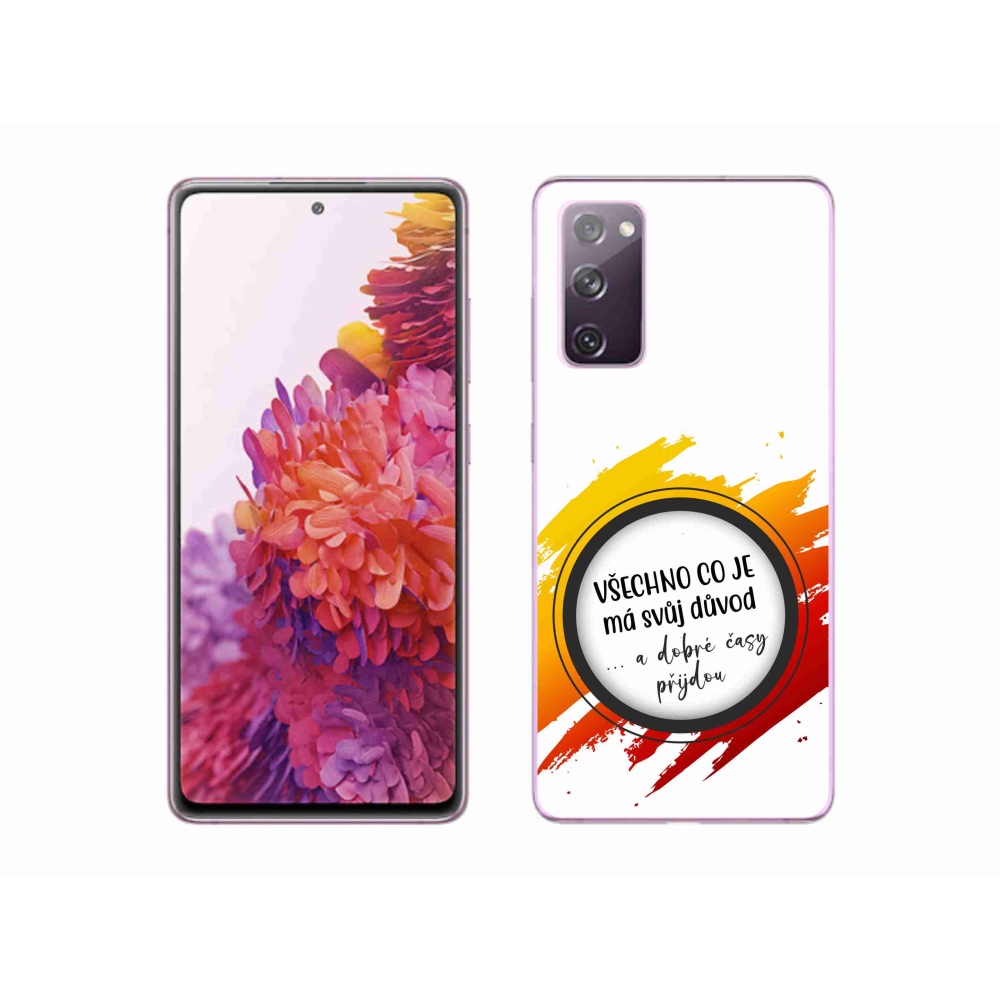 Gelový kryt mmCase na Samsung Galaxy S20 FE - citát 3 bílé pozadí