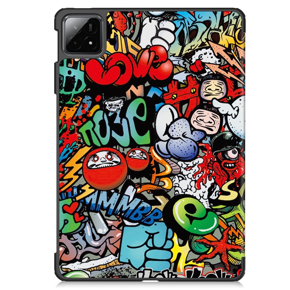 Patte chytré zavírací pouzdro na tablet Xiaomi Pad 6S Pro - graffiti