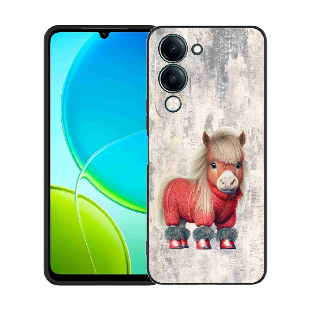 Gelový kryt mmCase na Vivo Y29s 5G - poník ve svetru