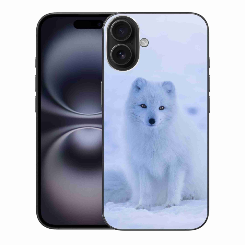 Gelový kryt mmCase na iPhone 16 Plus - polární liška