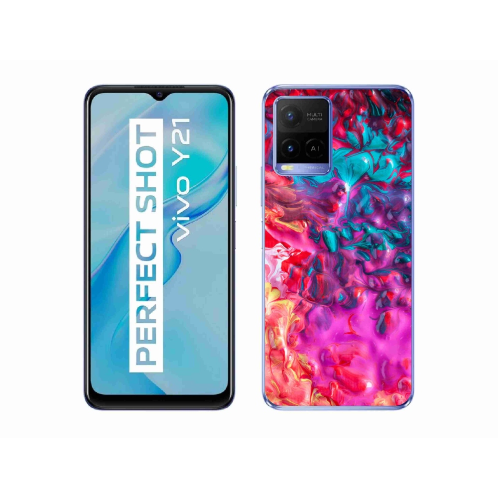 Gelový kryt mmCase na Vivo Y21/Y21s/Y33s - abstrakt 27