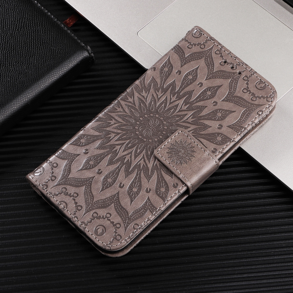 Sunflower knížkové pouzdro na Xiaomi Redmi 15C 4G/5G (173mm) - šedé