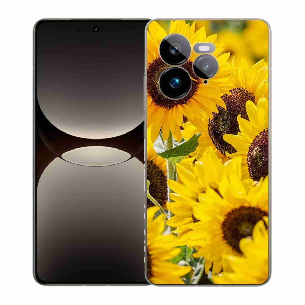 Gelový kryt mmCase na Realme GT 7 Pro 5G - slunečnice