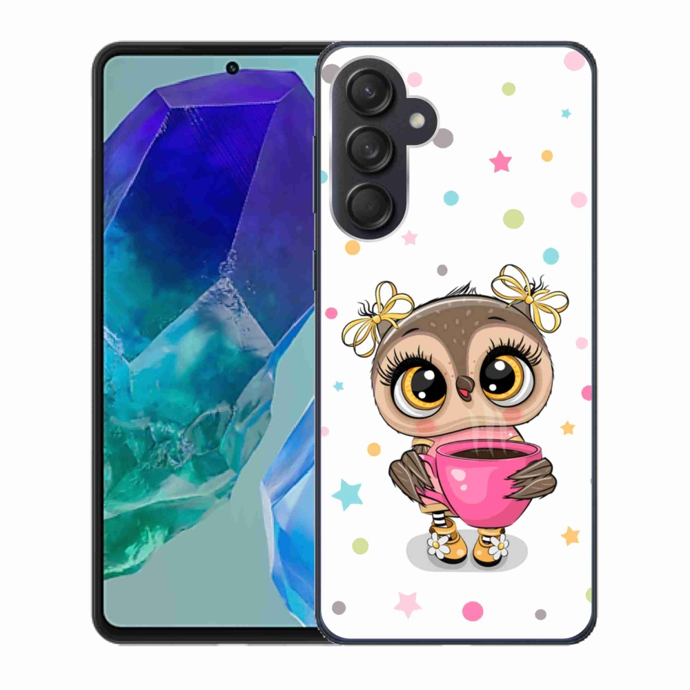 Gelový kryt mmCase na Samsung Galaxy M55 5G - kreslená sovička