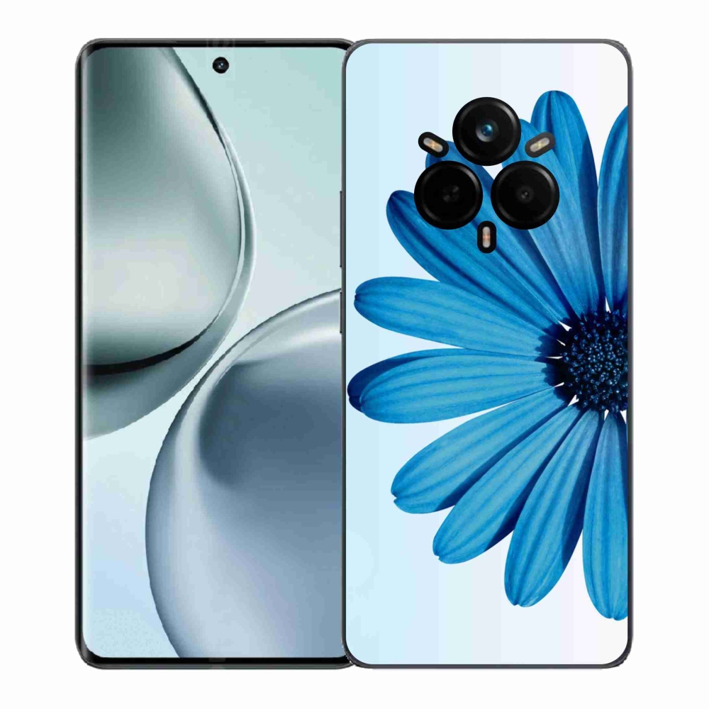 Gelový kryt mmCase na Realme 14 Pro+ 5G - modrá kopretina