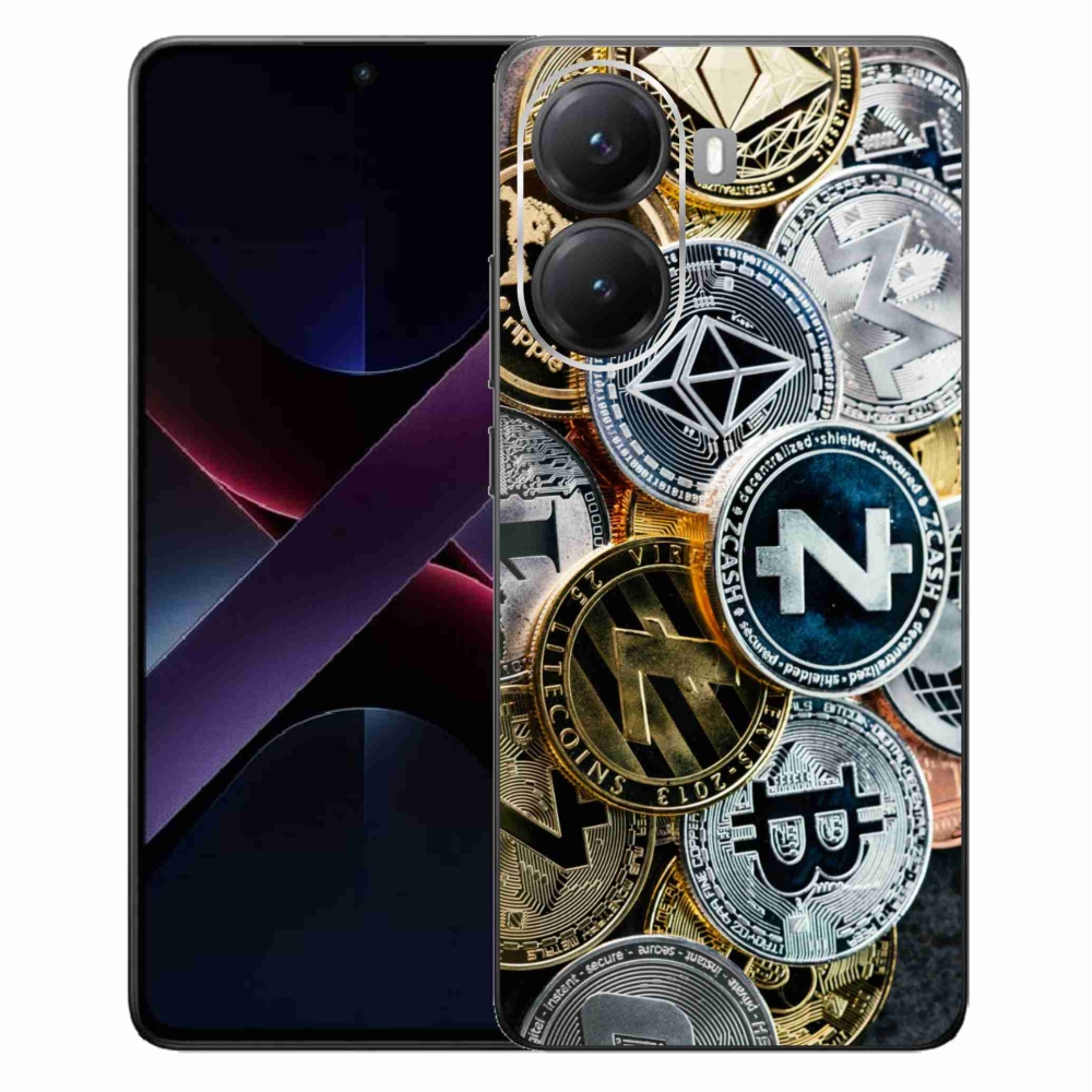 Gelový kryt mmCase na Xiaomi Poco X7 Pro 5G - kryptoměny