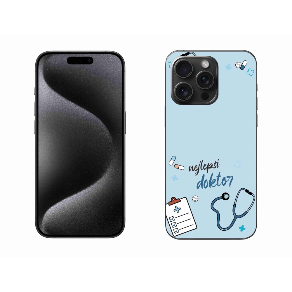 Gelový kryt mmCase na iPhone 15 Pro Max - nejlepší doktor