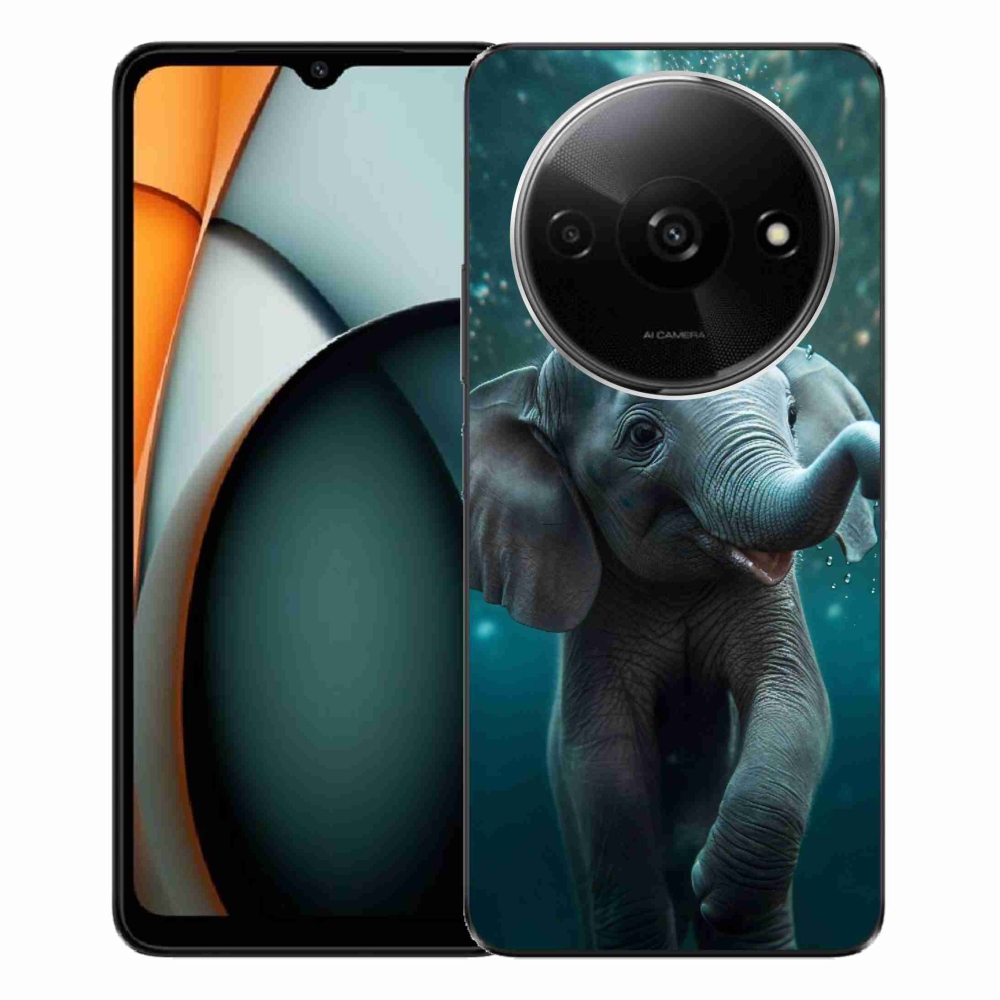 Gelový kryt mmCase na Xiaomi Redmi A3 - slůně pod vodou