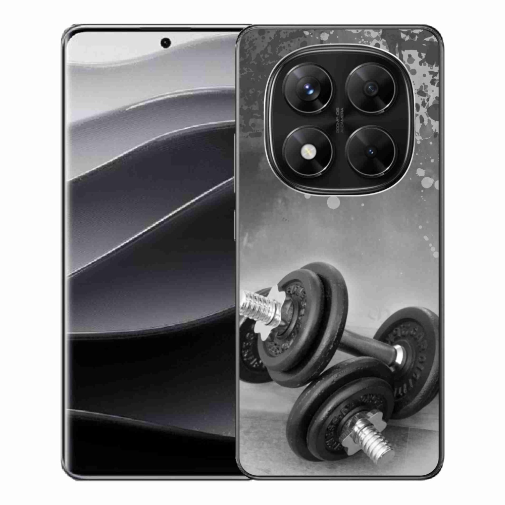 Gelový kryt mmCase na Xiaomi Redmi Note 14 Pro 5G/Poco X7 5G - činky 1