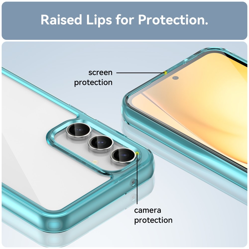 Gelový obal s pevnými zády na Samsung Galaxy S23 FE - světlemodrý