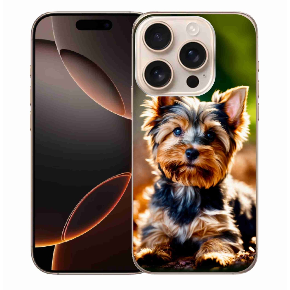 Gelový kryt mmCase na iPhone 16 Pro Max - jorkšír 10