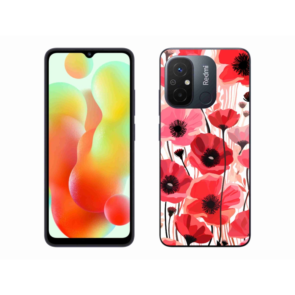 Gelový kryt mmCase na Xiaomi Redmi 12C - vlčí mák 1