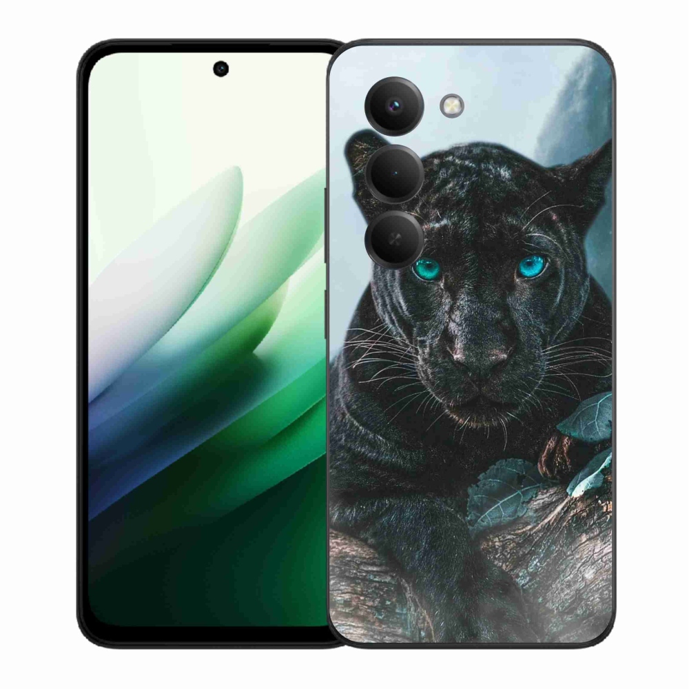 Gelový kryt mmCase na Xiaomi Redmi 15 5G (169mm) - černý panter
