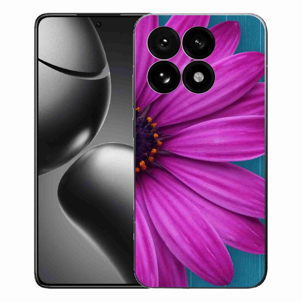 Gelový kryt mmCase na Xiaomi 15T - fialová kopretina