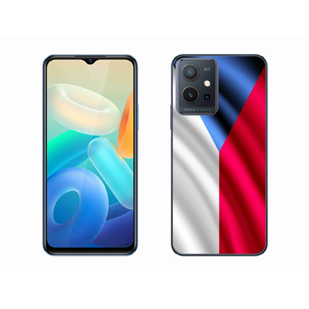 Gelový kryt mmCase na mobil Vivo Y55 5G - česká vlajka