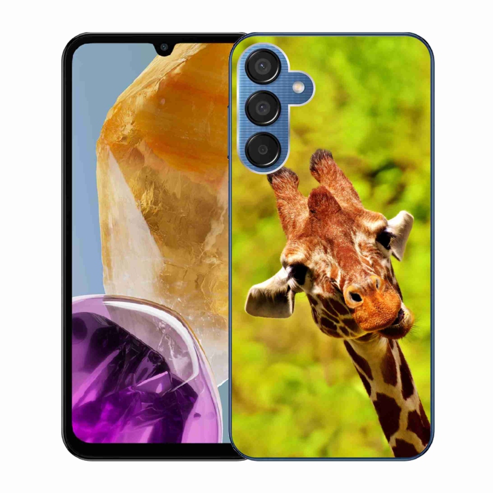 Gelový kryt mmCase na Samsung Galaxy M15 5G - žirafa