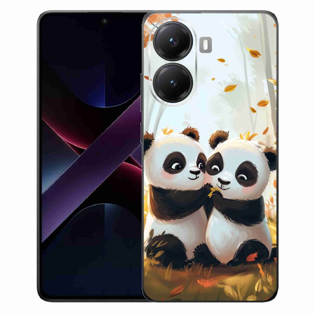 Gelový kryt mmCase na Xiaomi Poco X7 Pro 5G - pandy