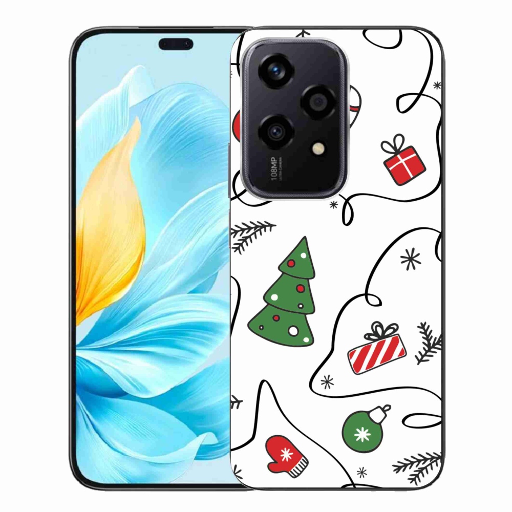 Gelový kryt mmCase na Honor 200 Lite 5G - vánoční motivy