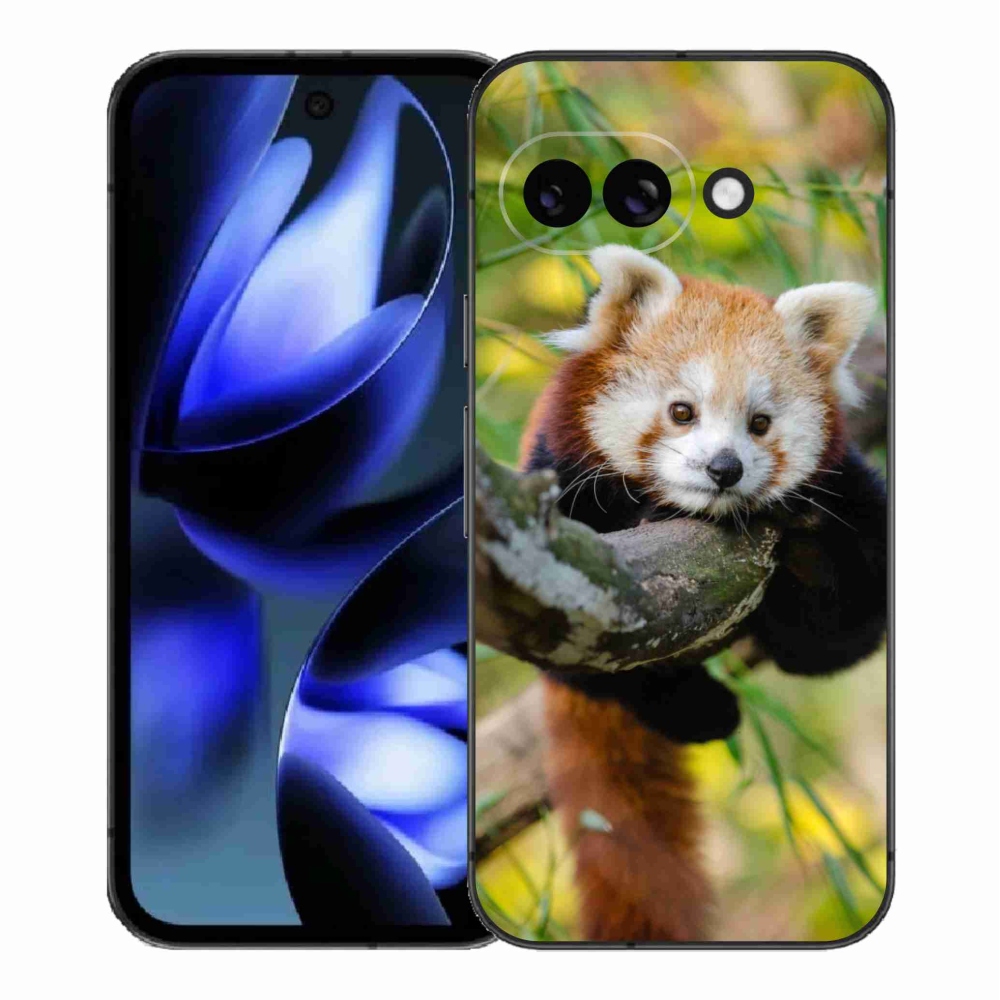 Gelový kryt mmCase na Google Pixel 9a - panda červená